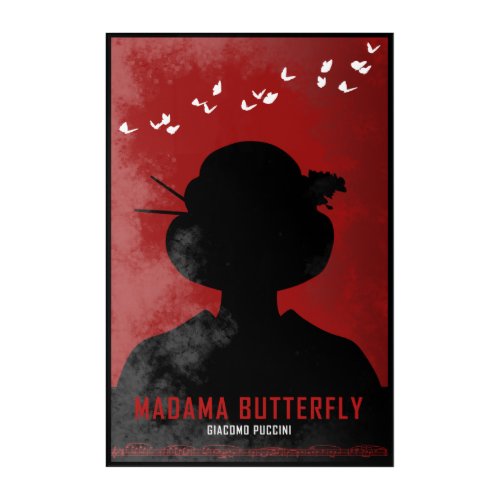 Madama Butterfly opera by Puccini geisha Acrylic Print