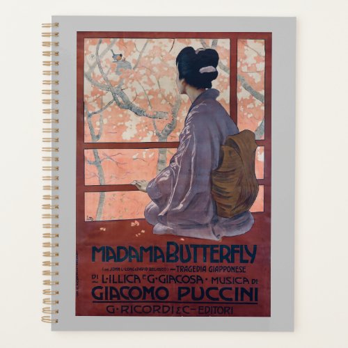 Madama Butterfly Vintage poster 1904 Planner