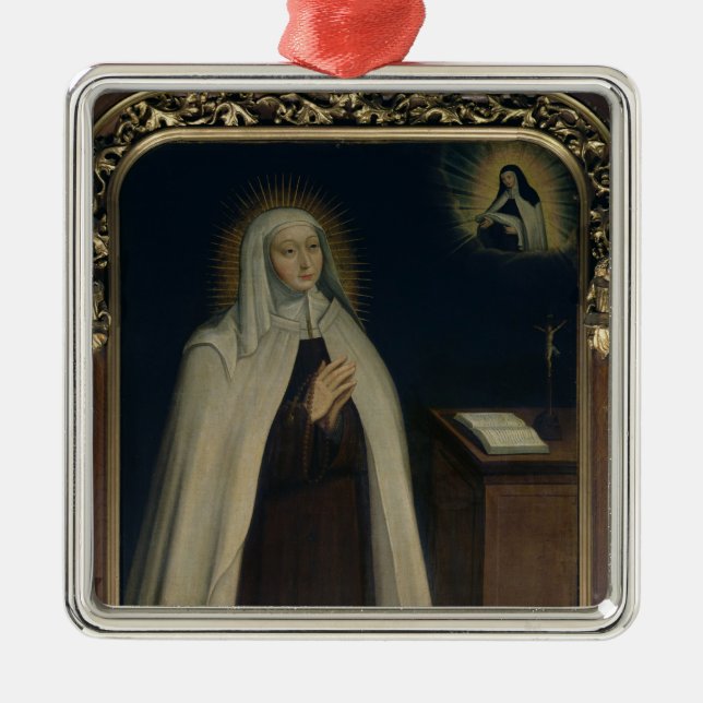 Madame Acarie  known as Marie de l'Incarnation Metal Ornament (Front)