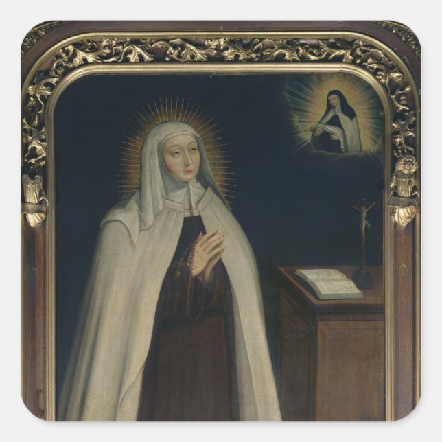 Madame Acarie  known as Marie de l'Incarnation Square Sticker (Front)