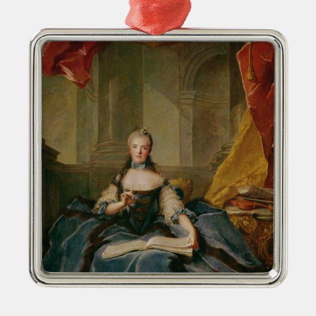 Madame Adelaide de France  in Court Dress, 1758 Metal Ornament (Front)