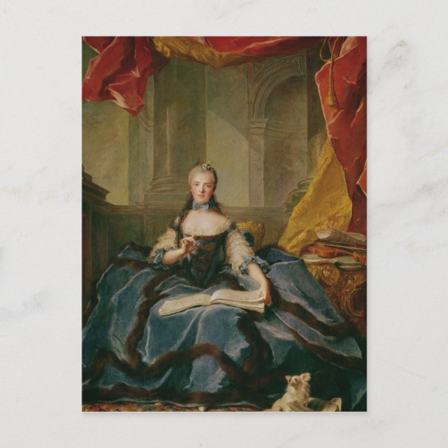 Madame Adelaide de France  in Court Dress, 1758 Postcard (Front)