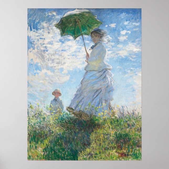 Madame and Her Son by Claude Monet Poster (Front)