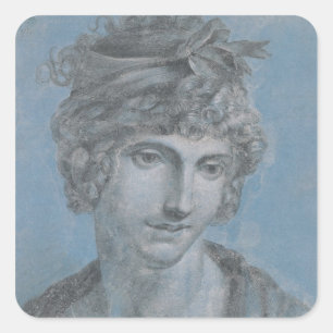 Madame Aubry Olympia of Gouges, 1784 Square Sticker