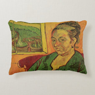 Madame Augustine Roulin by Vincent van Gogh Accent Pillow