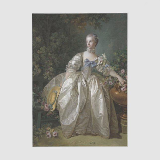 Madame Bergeret by Francois Boucher Tissue Paper (Front)