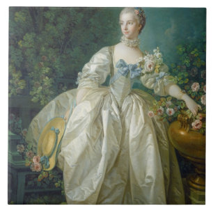 Madame Bergeret, c. 1766 (oil on canvas) Ceramic Tile