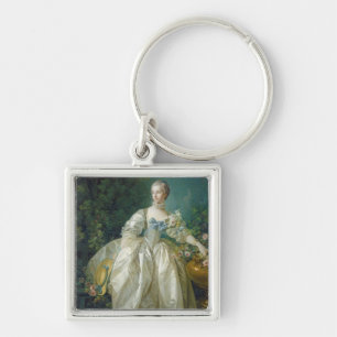 Madame Bergeret, c. 1766 (oil on canvas) Keychain