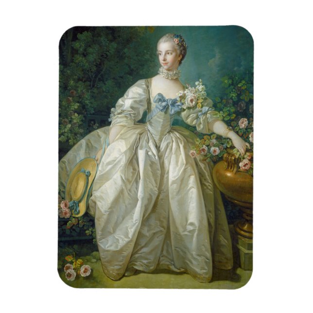 Madame Bergeret, c. 1766 (oil on canvas) Magnet (Vertical)
