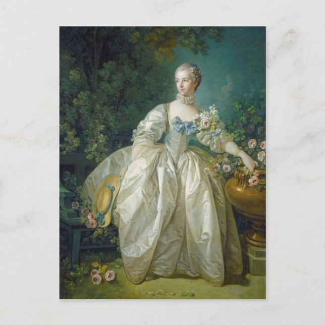 Madame Bergeret, c. 1766 (oil on canvas) Postcard (Front)