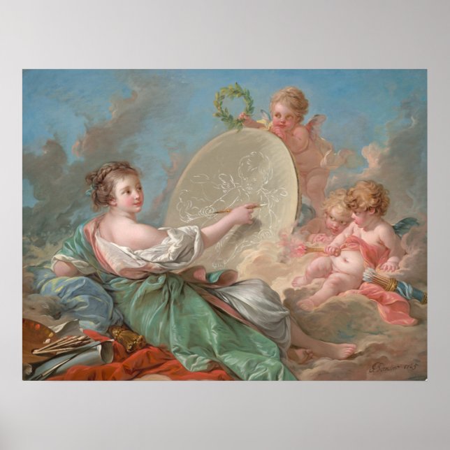 Madame Bergeret - François Boucher Fine Art Poster (Front)