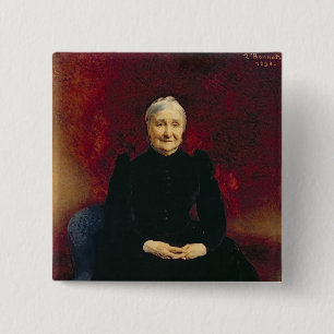 Madame Bonnat, the artist's mother, 1893 Pinback Button