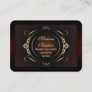 Madame Boudoir - Exotic Personal Design Service Business Card