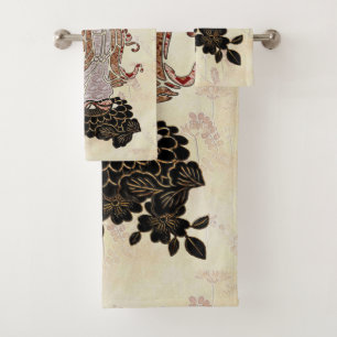 Madame Butterfly Bath Towel Set