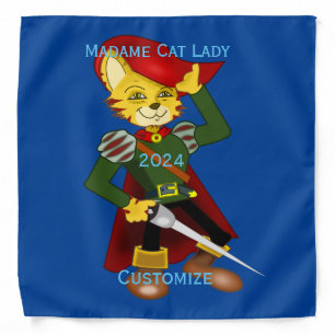 Madame Cat Lady 2024 for President Thunder_Cove Bandana