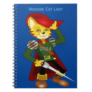 Madame Cat Lady 2024 for President Thunder_Cove  Notebook