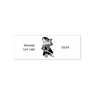 Madame Cat Lady 2024 for President Thunder_Cove Self-inking Stamp