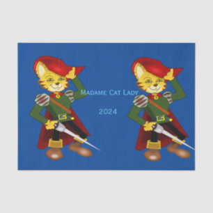 Madame Cat Lady 2024 for President Thunder_Cove  Tissue Paper