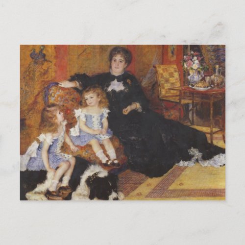 Madame Charpentier and her children by Renoir Postcard