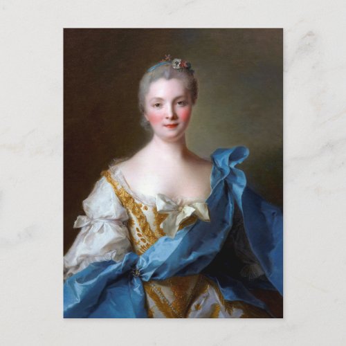 Madame de la Porte 1754 by Jean_Marc Nattier Postcard