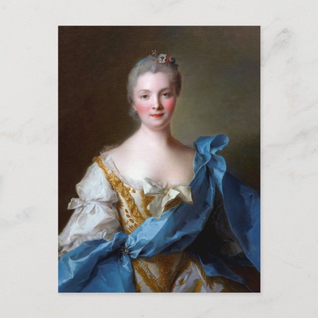 Madame de la Porte 1754 by Jean-Marc Nattier Postcard (Front)