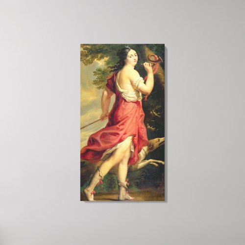 Madame de Montespan as Diana the Huntress Canvas Print