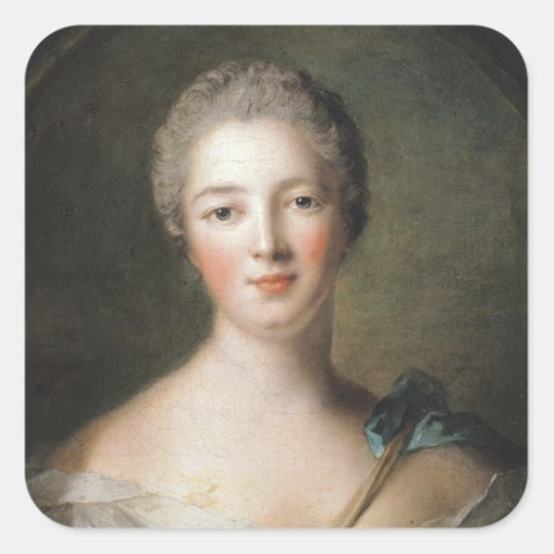 Madame de Pompadour  1748 Square Sticker
