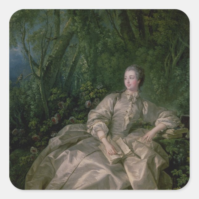 Madame de Pompadour, 1758 Square Sticker (Front)