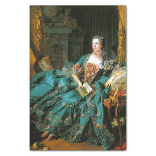 Madame de Pompadour by Francois Boucher Tissue Paper