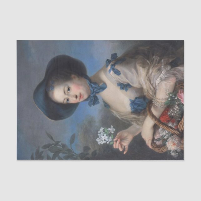 Madame de Pompadour en Belle Jardinière Tissue Paper (Front)