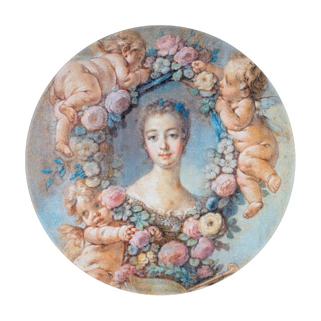 Madame de Pompadour François Boucher rococo lady Cutting Board (Front)