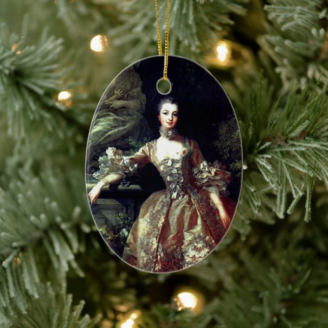 Madame de Pompadour - Jeanne-Antoinette Poisson Ceramic Ornament (Tree)