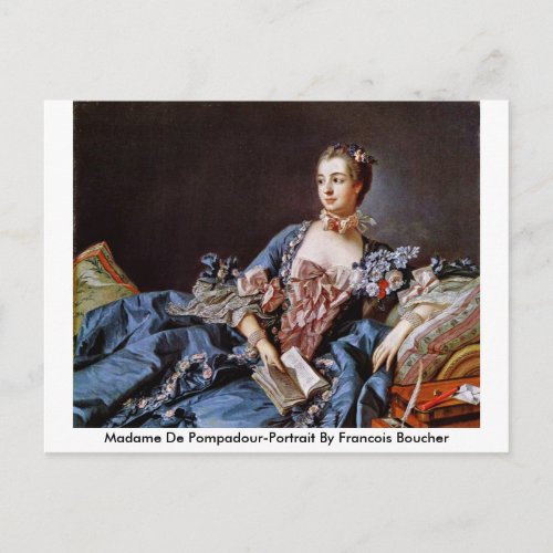 Madame De Pompadour_Portrait By Francois Boucher Postcard