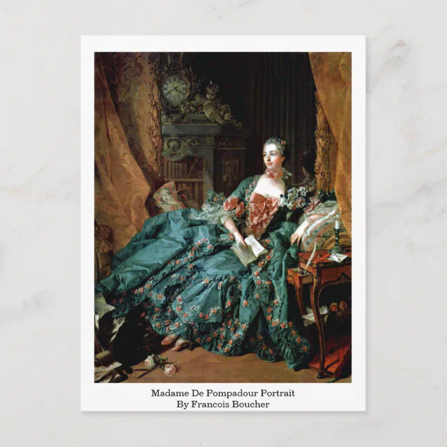 Madame de Pompadour Portrait By Francois Boucher Postcard | Zazzle