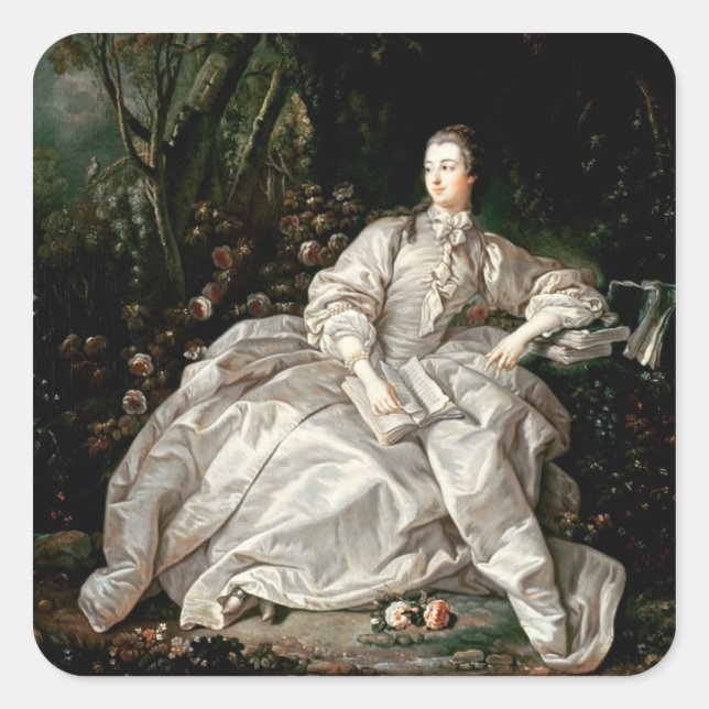 Madame de Pompadour Square Sticker (Front)