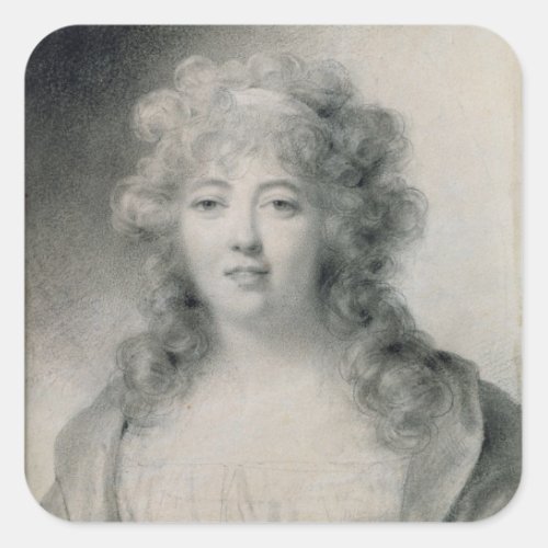 Madame de Stael  1810 Square Sticker