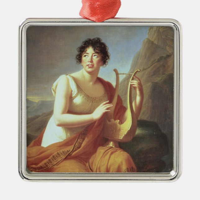 Madame de Stael as Corinne, 1809 Metal Ornament (Front)