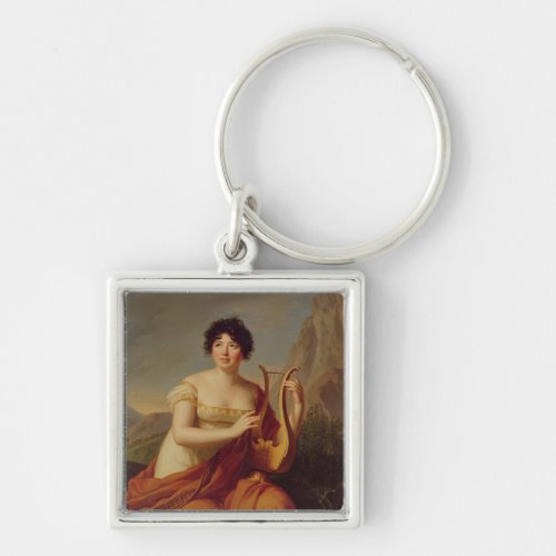 Madame de Stael as Corinne Keychain