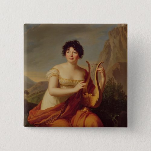 Madame de Stael as Corinne Pinback Button