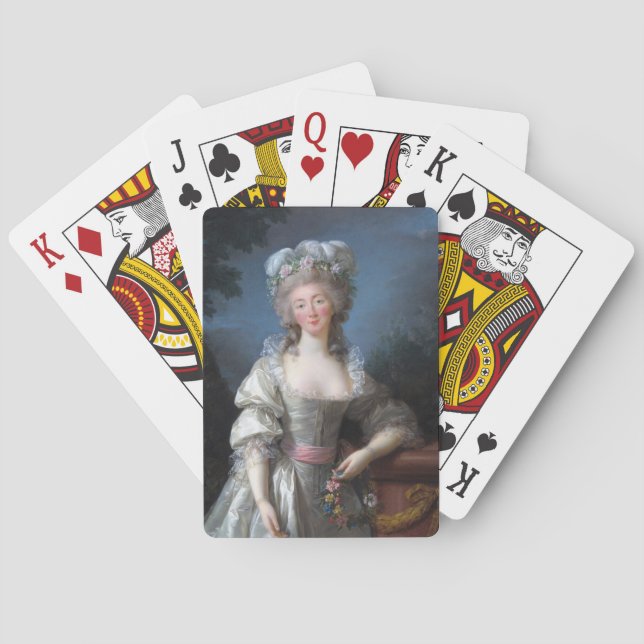Madame du Barry 1782 by Elisabeth Brun Poker Cards (Back)