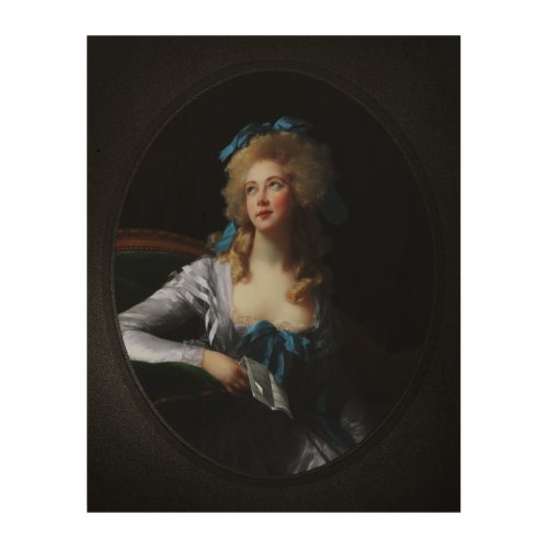 Madame Grand by Elisabeth Louise Vigee Le Brun Wood Wall Art