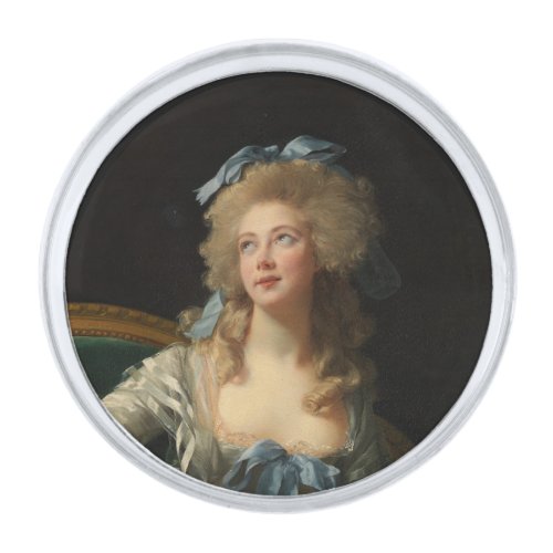 Madame Grand Elisabeth Le Brun 18th_Century Art Silver Finish Lapel Pin