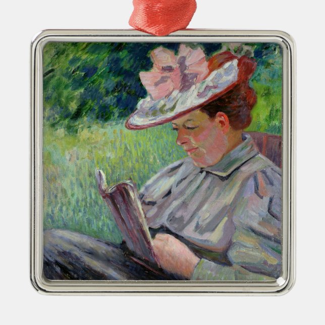 Madame Guillaumin, c.1895 (oil on canvas) Metal Ornament (Front)