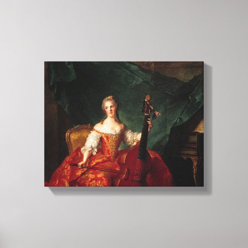 Madame Henriette de France  in Court Canvas Print