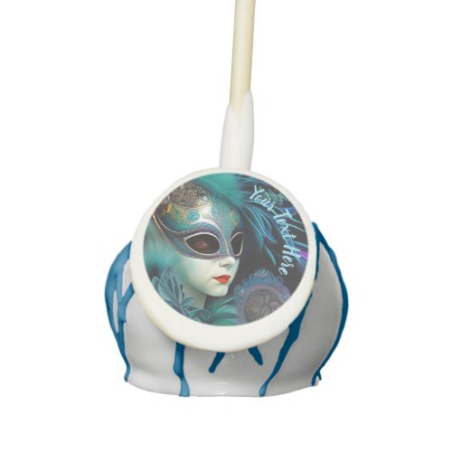 Madame Masquerade Teal  Cake Pops