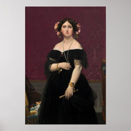 Madame Moitessier by Ingres in NGA _ Poster