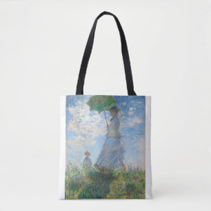 Madame Monet and Her Son by Claude Monet Tote Bag