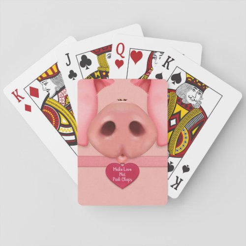 Madame Piggy Bicycle Playing Cards