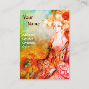 MADAME POMPADOUR Beauty Fashion Hair Gold Yellow Business Card