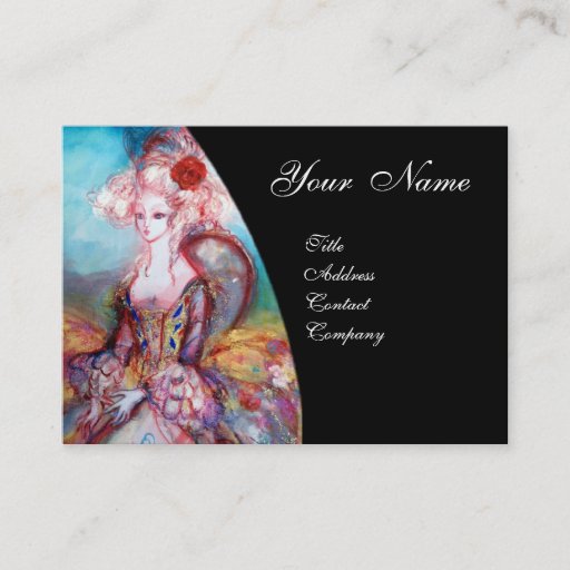 Customizable MADAME POMPADOUR Beauty,Salon,Spa ,Makeup Artist Business Card Templates